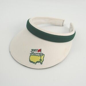 2007 Masters Golf Tournament Visor Magnolia Lane Green White Adjustable‎